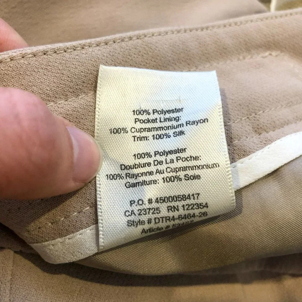 Wilfred Paperbag Cropped Polyester Silk High Waist Cream Tie Waist Dress Pants 6 - Picture 11 of 11